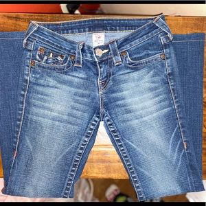 True Religion Joey Twisted Seam Low Rise Jeans